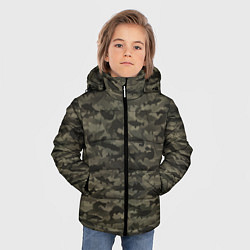 Куртка зимняя для мальчика Камуфляж рыбака, цвет: 3D-черный — фото 2