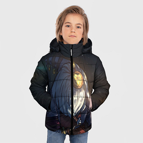 Зимняя куртка для мальчика Stars / 3D-Черный – фото 3