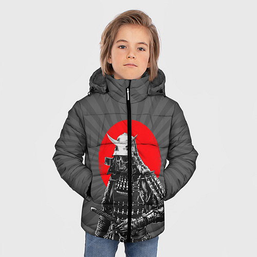 Зимняя куртка для мальчика Мертвый самурай / 3D-Черный – фото 3