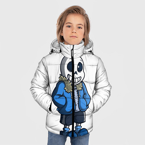 Зимняя куртка для мальчика Undertale / 3D-Черный – фото 3