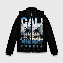 Куртка зимняя для мальчика Калифорния, цвет: 3D-черный