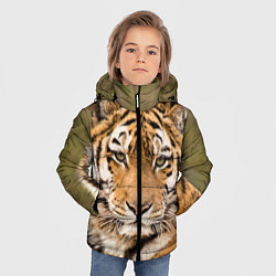 Куртка зимняя для мальчика Милый тигр, цвет: 3D-черный — фото 2