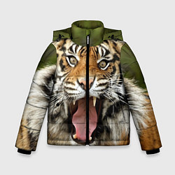 Зимняя куртка для мальчика Удивленный тигр