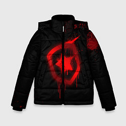 Куртка зимняя для мальчика Gambit: Black collection, цвет: 3D-красный