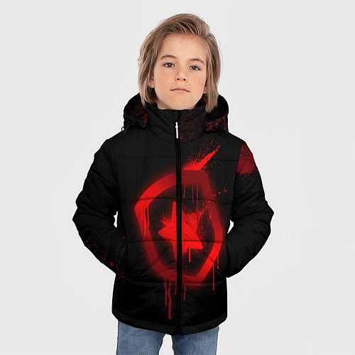 Зимняя куртка для мальчика Gambit: Black collection / 3D-Черный – фото 3
