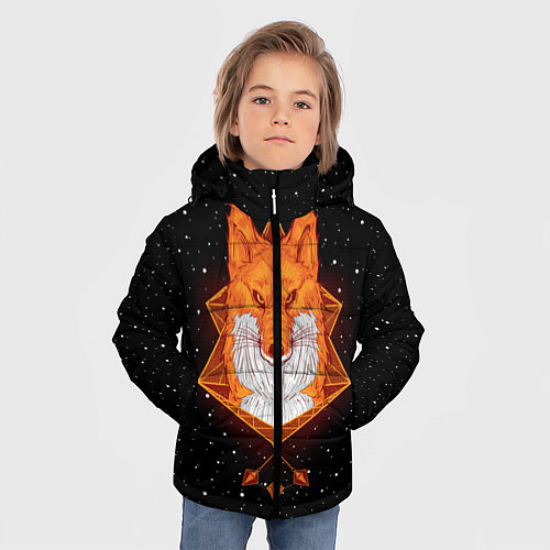 Зимняя куртка для мальчика Огненный лис / 3D-Черный – фото 3