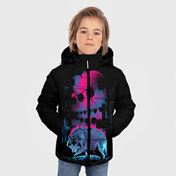 Куртка зимняя для мальчика Wolf Town, цвет: 3D-черный — фото 2