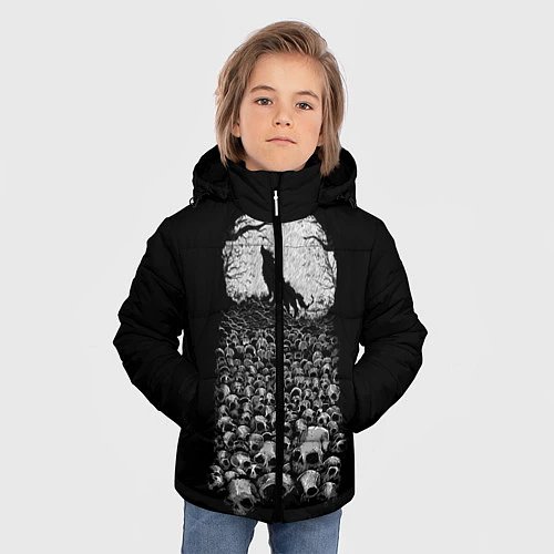Зимняя куртка для мальчика Лунный охотник / 3D-Черный – фото 3