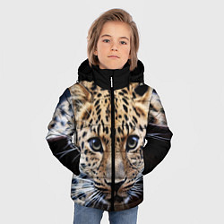 Куртка зимняя для мальчика Дикая кошка цвета 3D-черный — фото 2