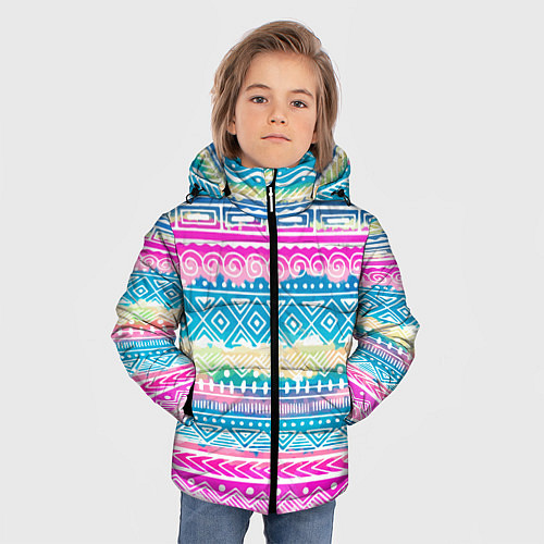 Зимняя куртка для мальчика Нежный xолод / 3D-Черный – фото 3