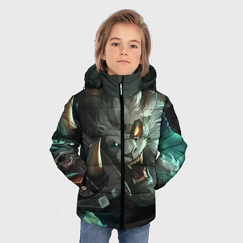Зимняя куртка для мальчика Ренгар / 3D-Черный – фото 3