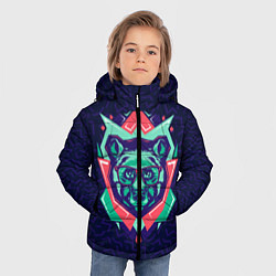 Куртка зимняя для мальчика Hipster Bear, цвет: 3D-красный — фото 2
