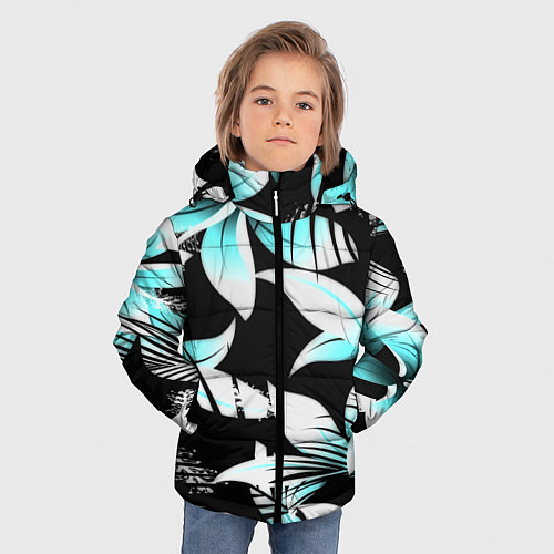 Зимняя куртка для мальчика Tropica / 3D-Черный – фото 3