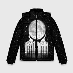 Куртка зимняя для мальчика Лунная мелодия, цвет: 3D-черный