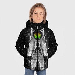 Куртка зимняя для мальчика Музыкальный космонавт, цвет: 3D-красный — фото 2