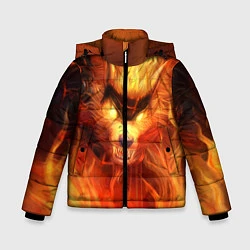 Куртка зимняя для мальчика Fire Wolf, цвет: 3D-черный