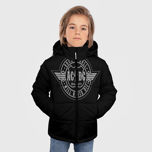 Зимняя куртка для мальчика AC/DC: Will never die / 3D-Черный – фото 3
