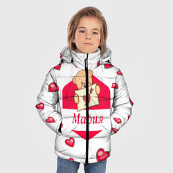Куртка зимняя для мальчика Мария, цвет: 3D-светло-серый — фото 2