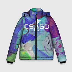 Куртка зимняя для мальчика CS:GO Surface Hardening, цвет: 3D-черный