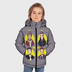 Куртка зимняя для мальчика Skam Faces, цвет: 3D-светло-серый — фото 2