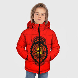 Куртка зимняя для мальчика СССР, цвет: 3D-черный — фото 2