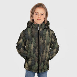 Куртка зимняя для мальчика Лесной камуфляж, цвет: 3D-светло-серый — фото 2