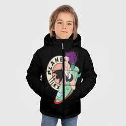 Куртка зимняя для мальчика Leela Express, цвет: 3D-черный — фото 2