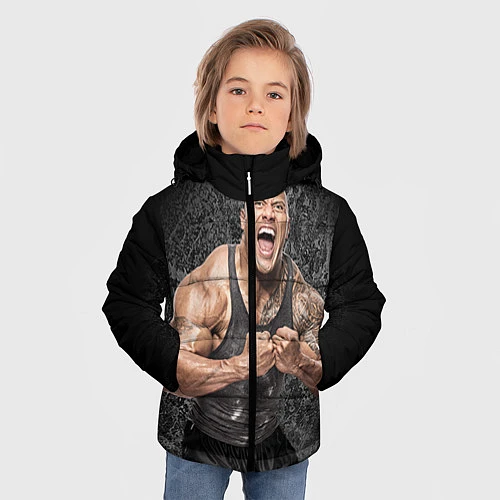 Зимняя куртка для мальчика Dwayne Johnson / 3D-Черный – фото 3