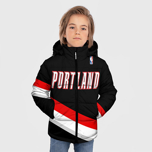 Зимняя куртка для мальчика Portland Trail Blazers / 3D-Черный – фото 3