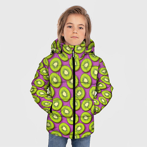 Зимняя куртка для мальчика Киви / 3D-Черный – фото 3