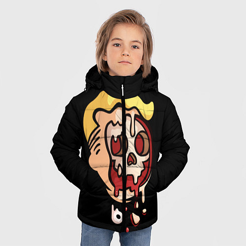 Зимняя куртка для мальчика Vault boy: Kamikaze / 3D-Черный – фото 3