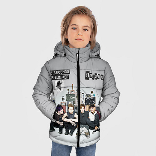 Зимняя куртка для мальчика 5 Seconds of Summer / 3D-Черный – фото 3