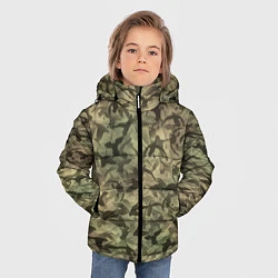 Куртка зимняя для мальчика Камуфляж с утками, цвет: 3D-черный — фото 2
