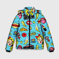 Зимняя куртка для мальчика Девочка из комикса