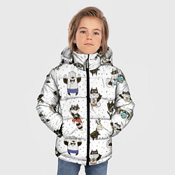 Куртка зимняя для мальчика Лесные супергерои, цвет: 3D-черный — фото 2