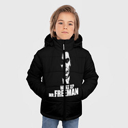 Куртка зимняя для мальчика Wake up Mr. Freeman, цвет: 3D-черный — фото 2