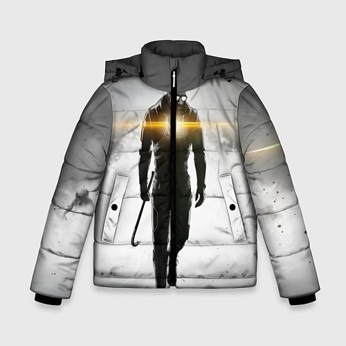 Зимняя куртка для мальчика Гордон Фримен / 3D-Светло-серый – фото 1