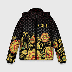 Зимняя куртка для мальчика Russia: black edition