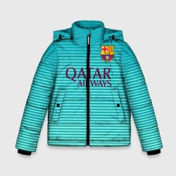 Куртка зимняя для мальчика Barcelona FC: Aqua, цвет: 3D-черный