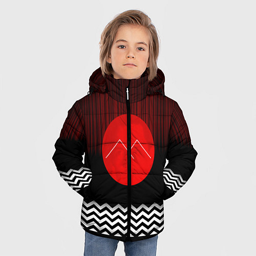 Зимняя куртка для мальчика Twin Peaks Sun / 3D-Черный – фото 3