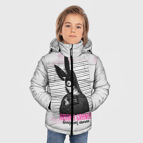 Зимняя куртка для мальчика Ariana Grande: Dangerous woman / 3D-Черный – фото 3