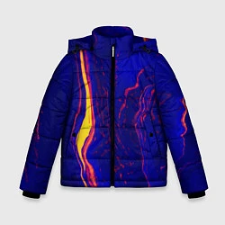Зимняя куртка для мальчика Ультрафиолетовые разводы