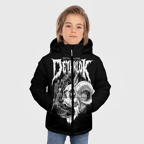 Зимняя куртка для мальчика Dethklok: Goat Skull / 3D-Черный – фото 3