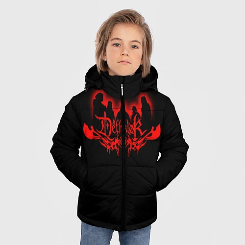 Зимняя куртка для мальчика Dethklok / 3D-Черный – фото 3