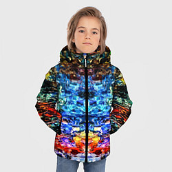 Куртка зимняя для мальчика Психоделика, цвет: 3D-черный — фото 2