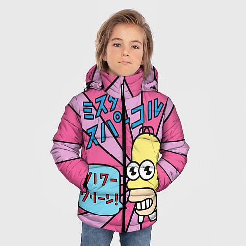 Зимняя куртка для мальчика Japanesse Homer / 3D-Черный – фото 3
