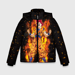 Куртка зимняя для мальчика Fire Goku, цвет: 3D-черный