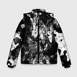 Куртка зимняя для мальчика Чёрная краска, цвет: 3D-черный