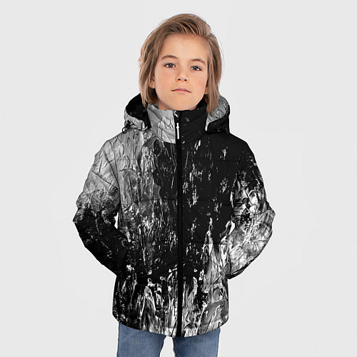Зимняя куртка для мальчика GRAY&BLACK / 3D-Черный – фото 3