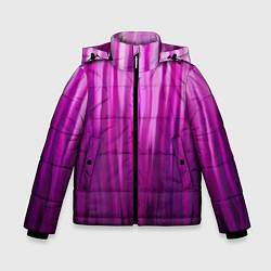 Зимняя куртка для мальчика Фиолетово-черные краски